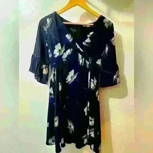 Bohemian blue dress, perfect for spring and summer.